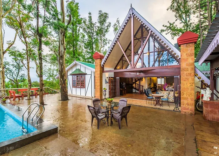 Saffronstays Tudor Rose, Panchgani - Luxury Chalet With Beautiful Valley Views