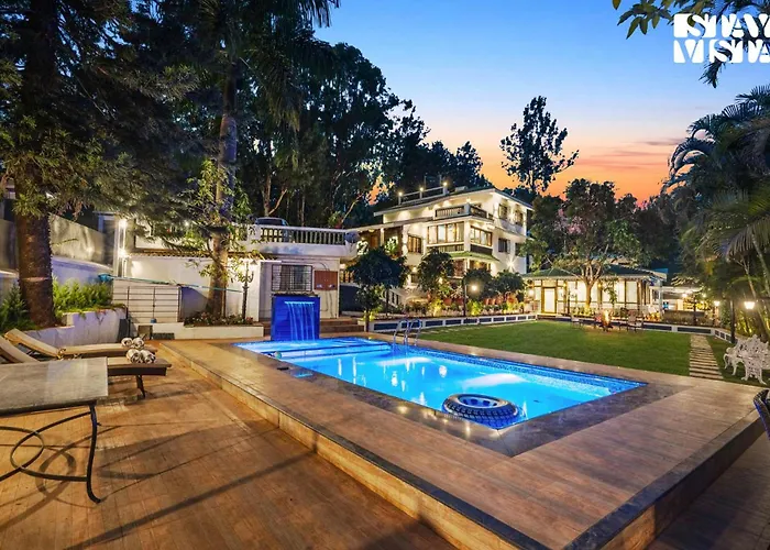 Stayvista\'S Grace & Light - Hill-View Villa With Outdoor Pool, Terrace & Games Room