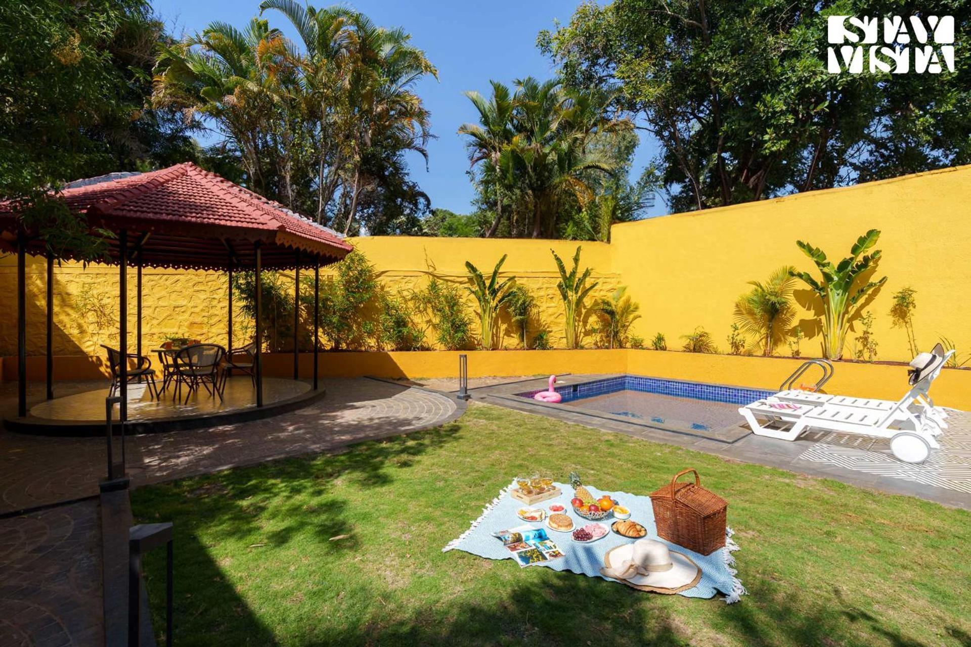 Villa Stayvista's Dreamy Dale - Poolside Bliss With Lawn & Gazebo