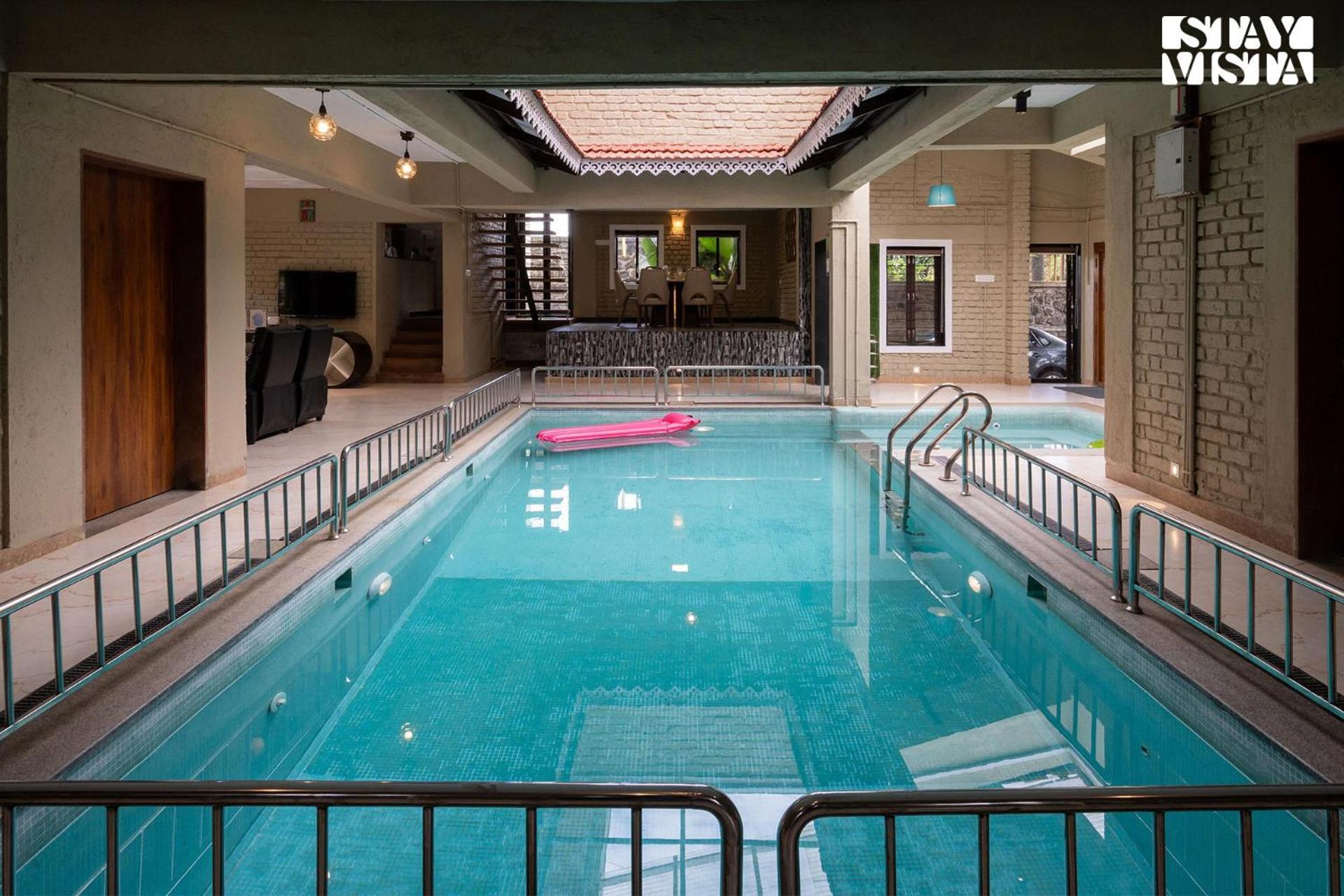 Villa Otonia By Stayvista With Indoor Swimming Pool, Modern Interiors & A Mix Of Indoor & Outdoor Games