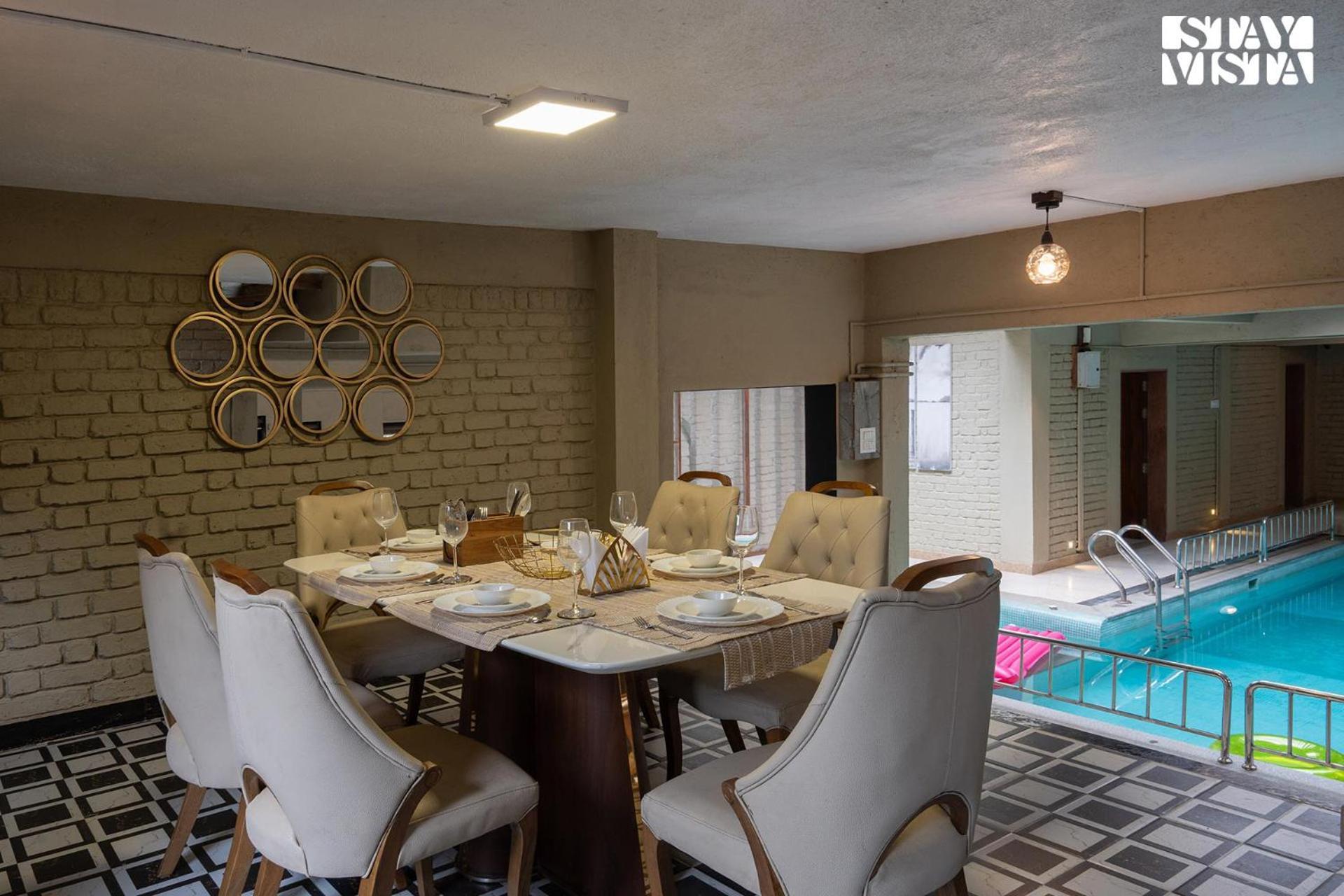 Otonia By Stayvista With Indoor Swimming Pool, Modern Interiors & A Mix Of Indoor & Outdoor Games