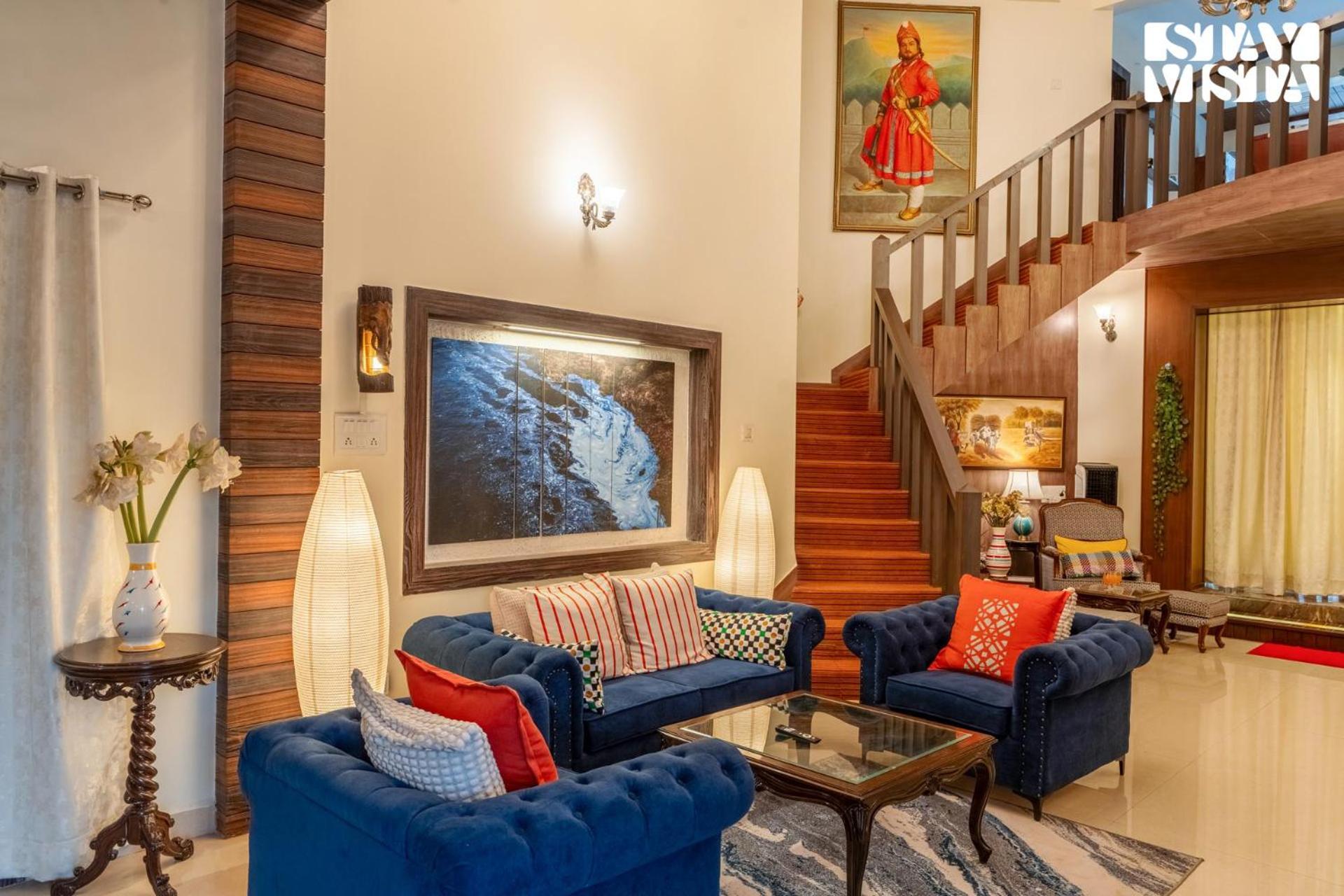 Villa Stayvista's Grace & Light - Hill-view With Outdoor Pool, Terrace & Games