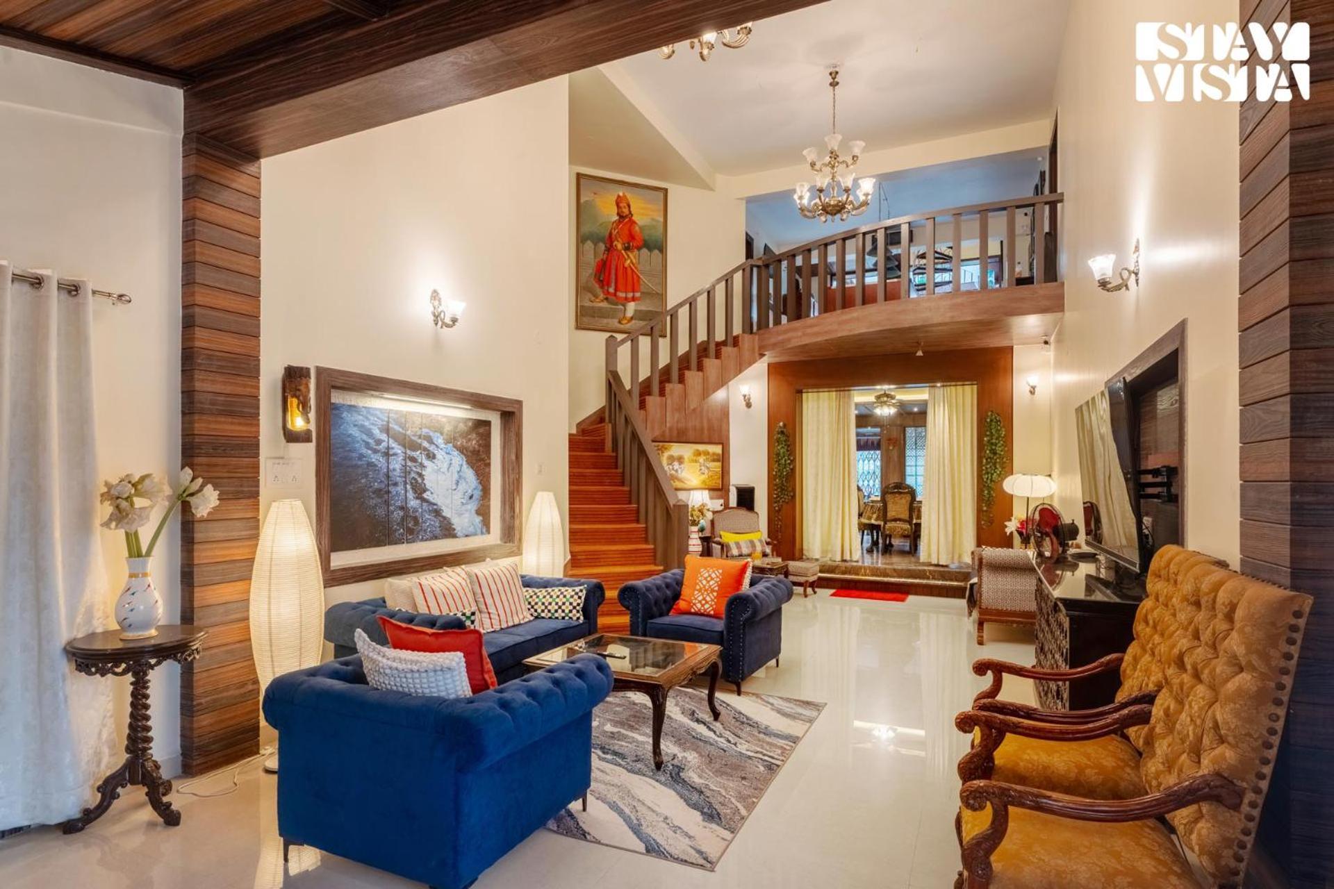Stayvista's Grace & Light - Hill-view With Outdoor Pool, Terrace & Games *
