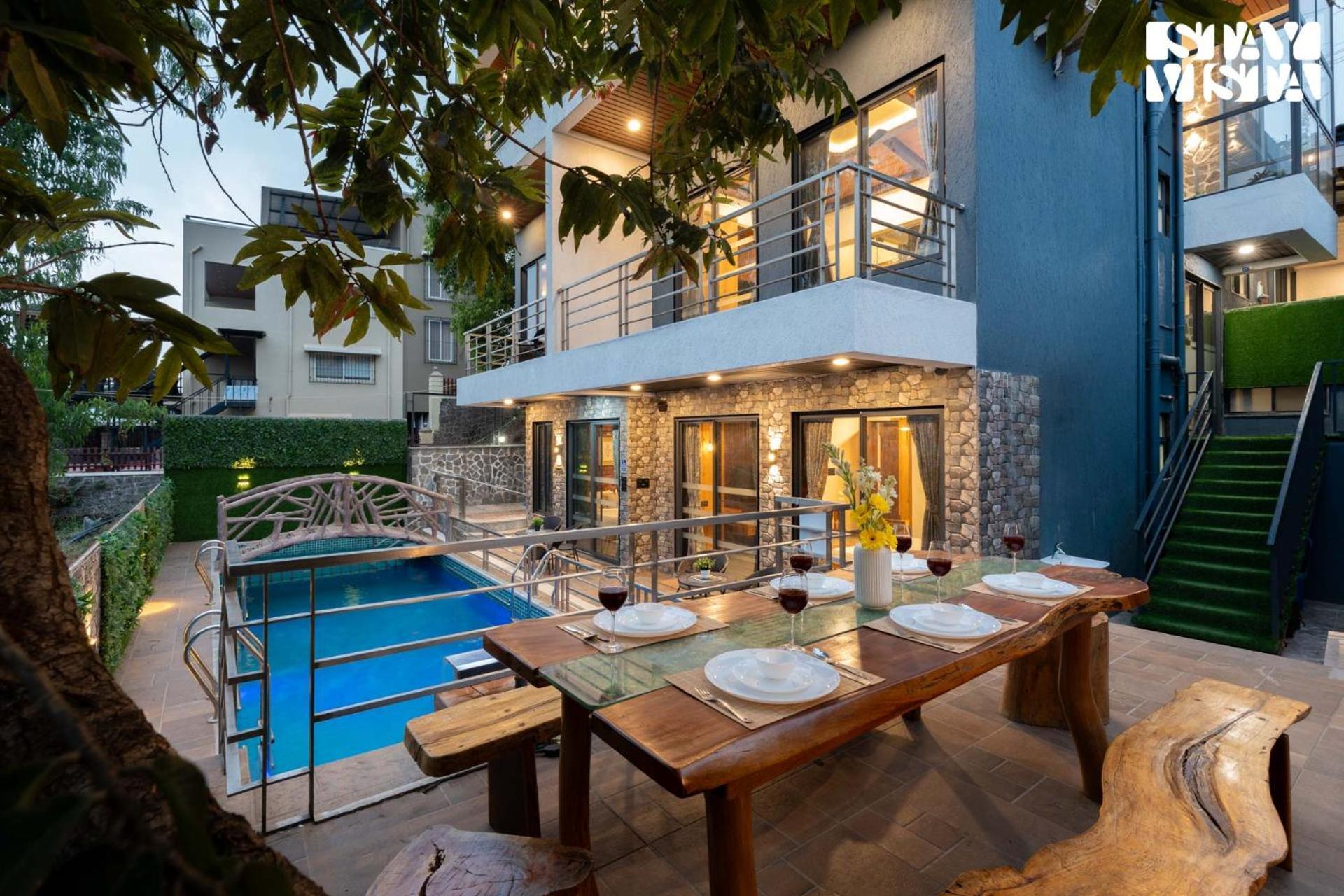 Villa Stayvista's Sunflower - Mountain-view Retreat With Pool & Games