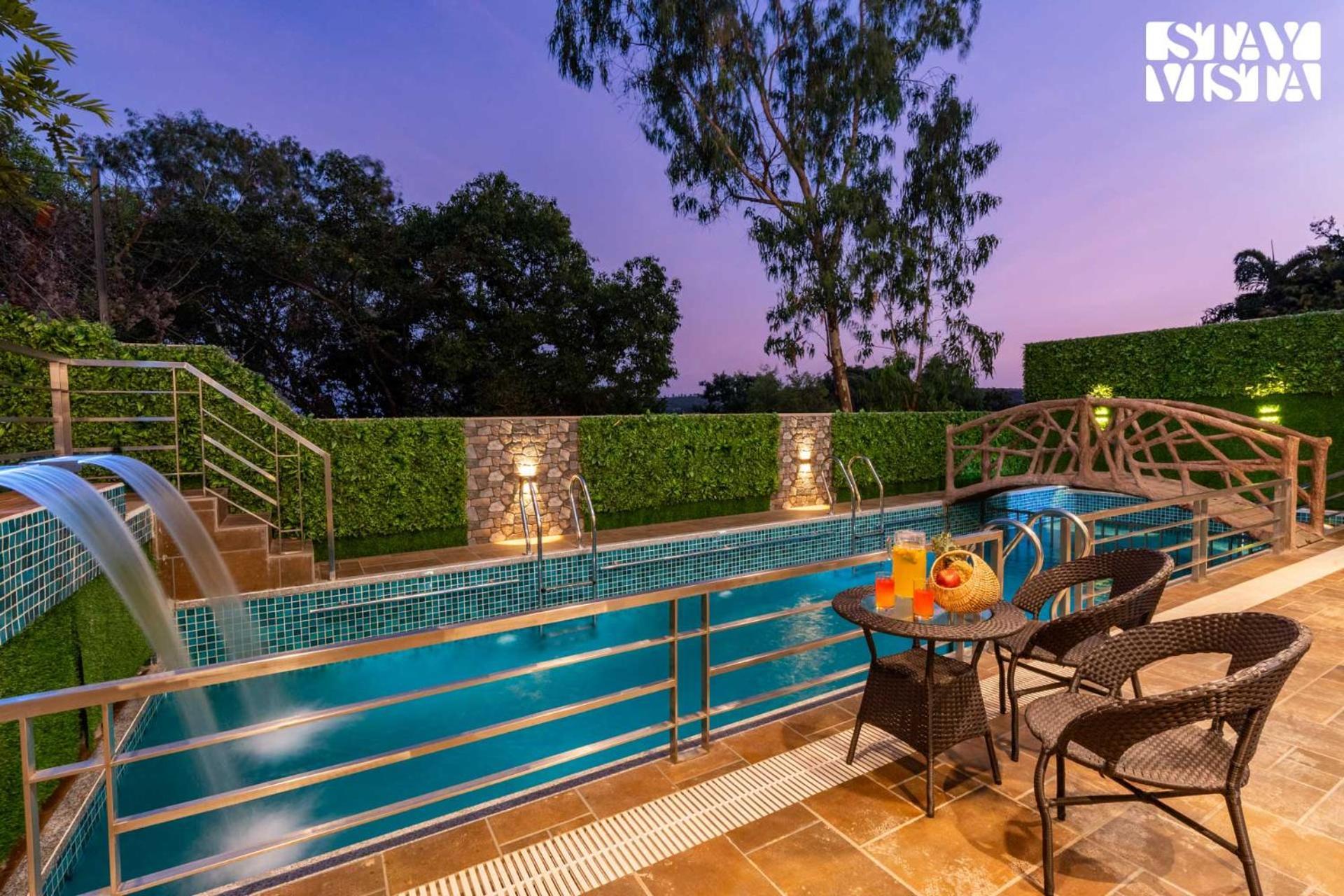 Stayvista's Sunflower - Mountain-view Retreat With Pool & Games *